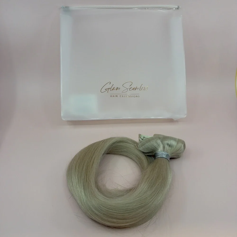 Glam Seamless Platinum Ash Blonde 24